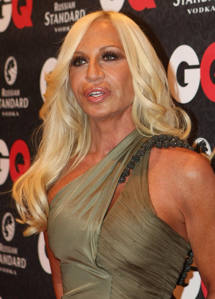 Donatella looks like she might have overdone it on the sunbeds in this shot from a decade ago