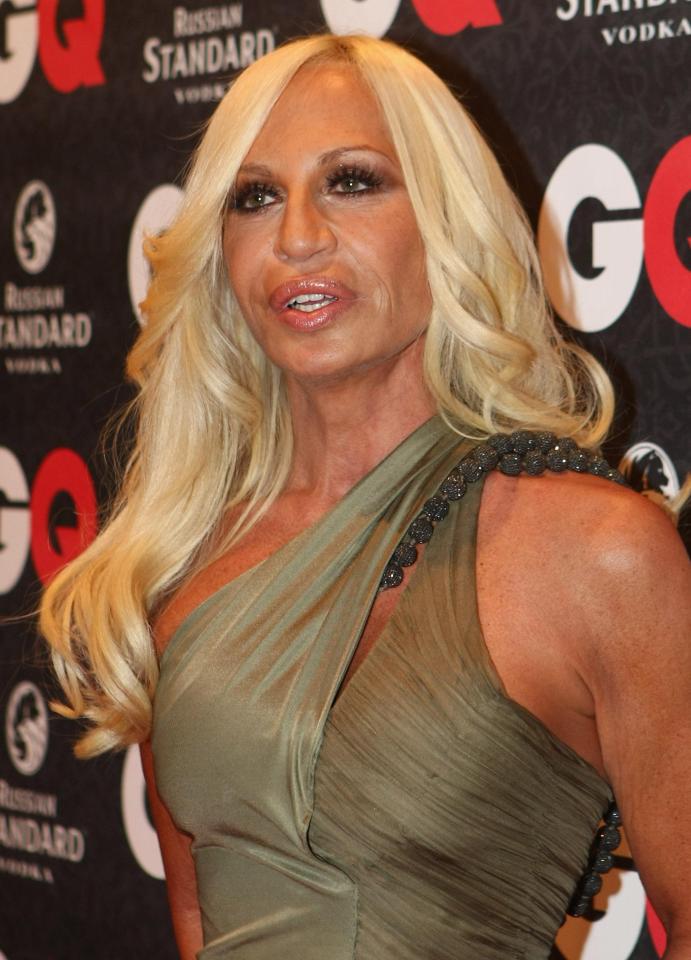  Donatella looks like she might have overdone it on the sunbeds in this shot from a decade ago