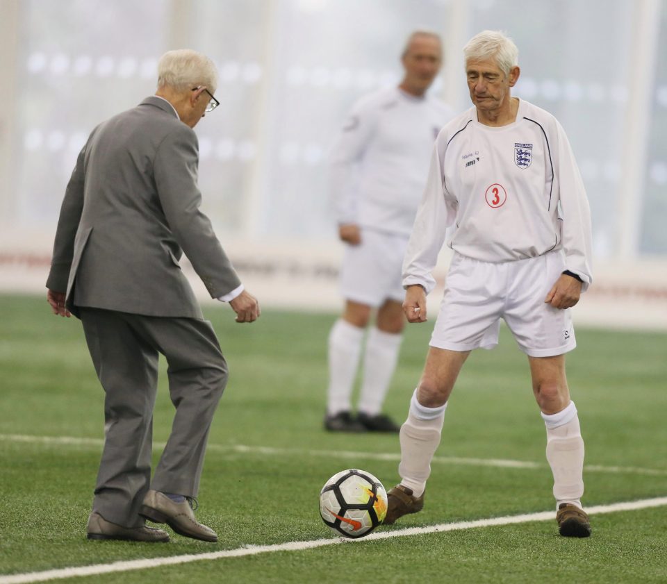  John Shannon Senior and Junior before England kick off against Wales