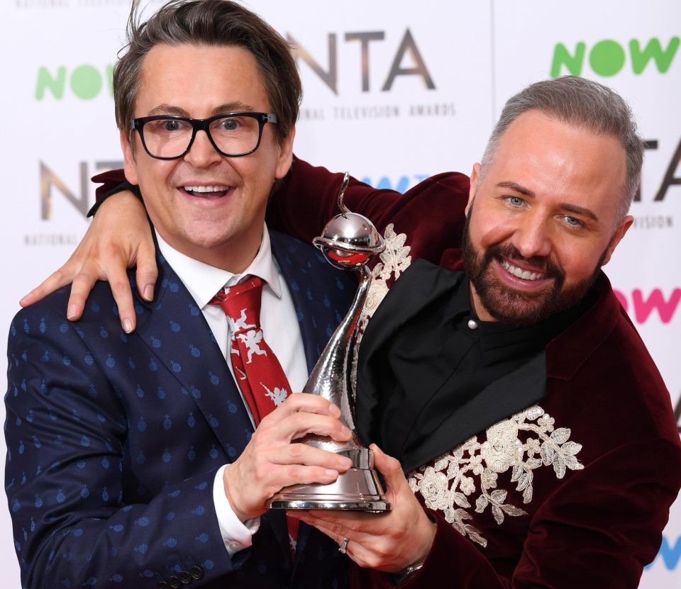  Chris and Stephen scooped up an award at the 2017's National Television Awards