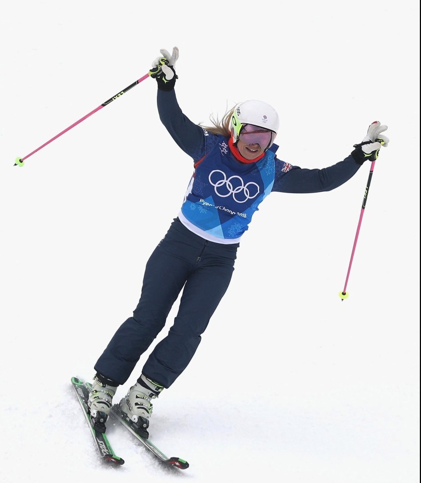 Emily Sarsfield managed to get to the quarter-finals of the ski cross