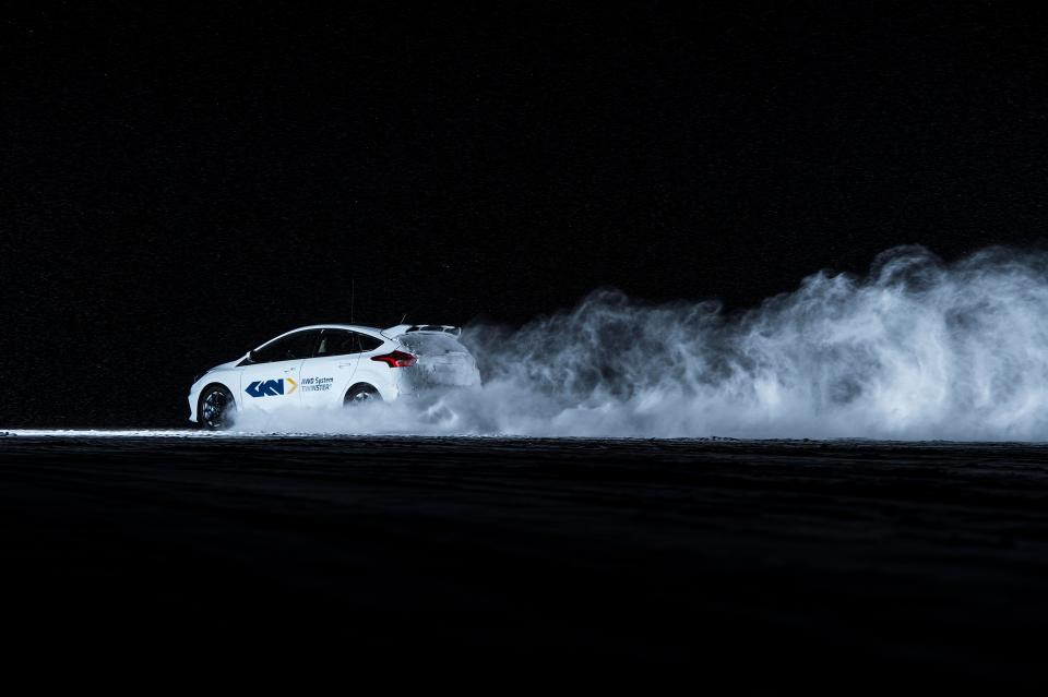  A Volvo EC90 car being test-driven on Hornavan, Sweden’s deepest lake