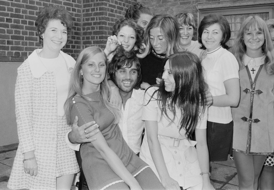  George Best was charm personified, and loved to spend time surrounded by girls