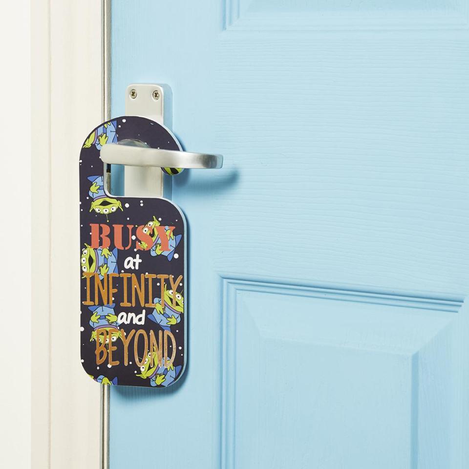  This fun door hanger will ensure your kid has some privacy