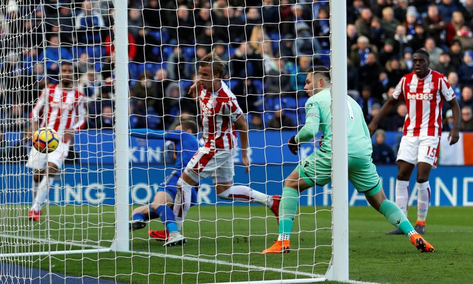  Goalkeeper Jack Butland scored a horrific own goal after failing to catch the ball