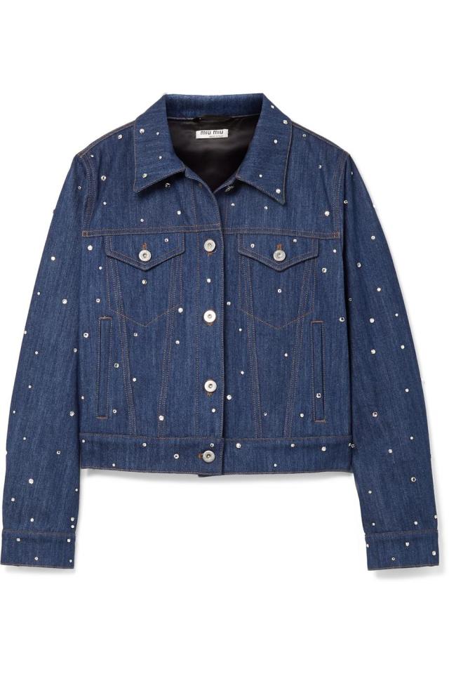  Don't spend £1,250 on this Miu Miu Crystal Studded Denim Jacket