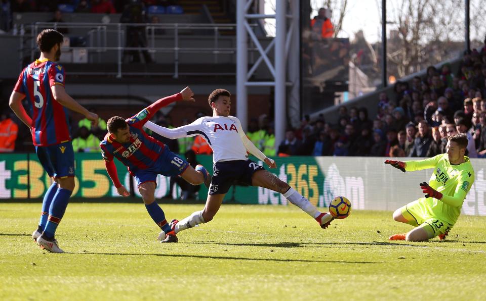  Dele Alli was yet again caught up in diving controversy during the game against Crystal Palace