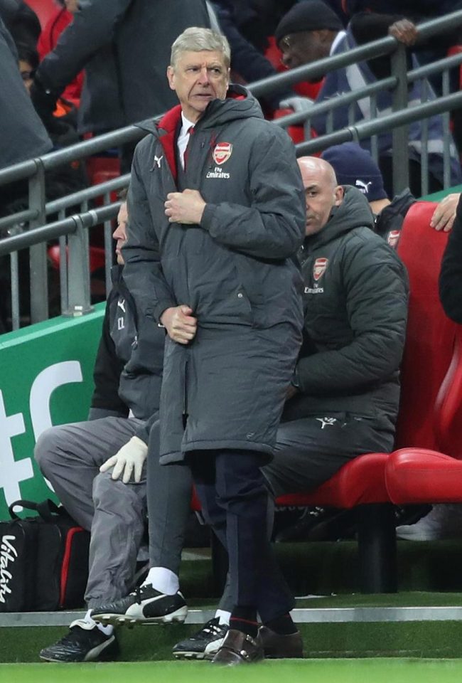  Arsene Wenger is under increasing pressure again after Arsenal weakly surrendered to Man City in the Carabao Cup Final