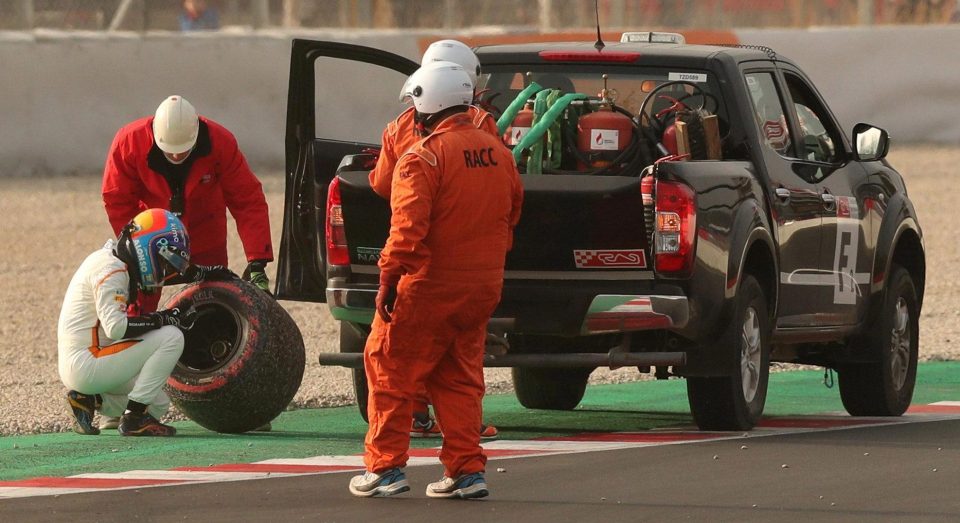  Repair work continues off the track