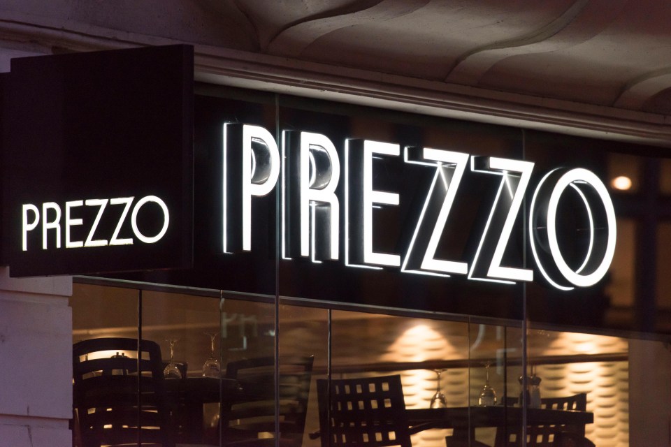 Italian chain Prezzo is closing 100 of its restaurants