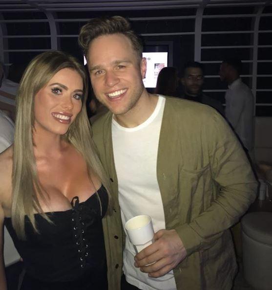  Shanice has also enjoyed a night out with The Voice coach Olly Murs