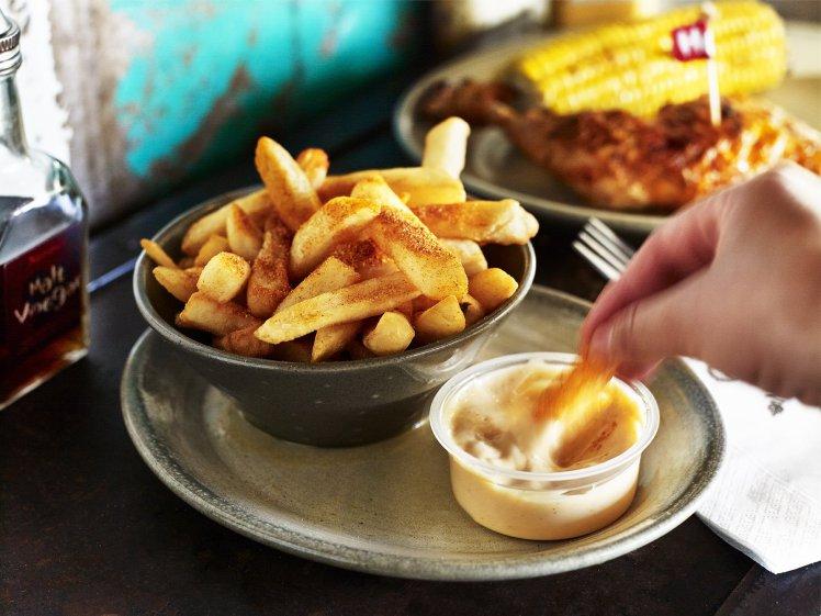  Nando's has confirmed that is serves up McCain's chips as a side in its restaurants