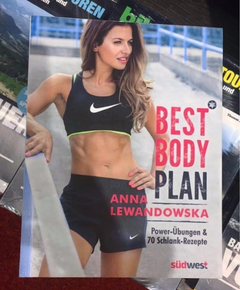  As the national face of fitness in Eastern Europe, Anna Lewandowska has launched her own health and nutrition book