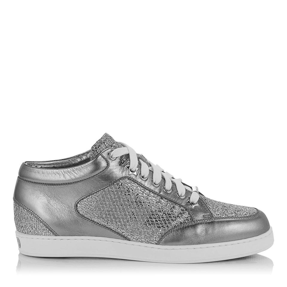  Do not spend £375 on these Jimmy Choo Miami silver trainers