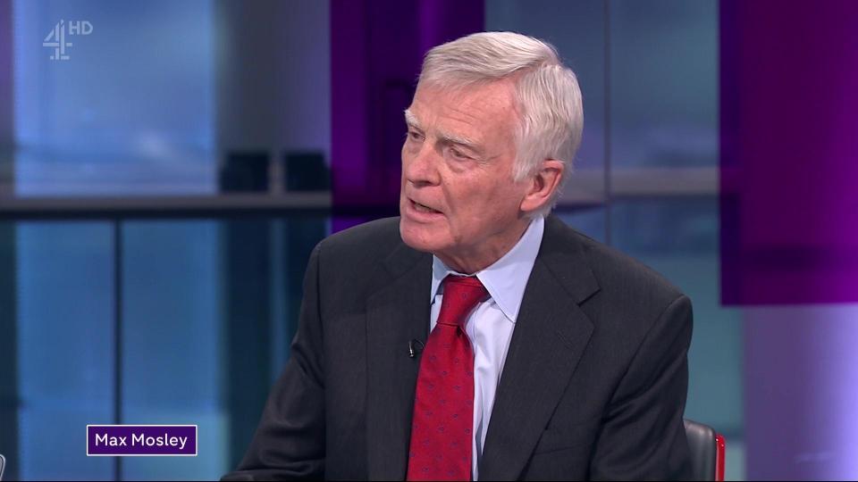 Max Mosley admitted that a far-right election leaflet that had his name on it was 'probably is racist'