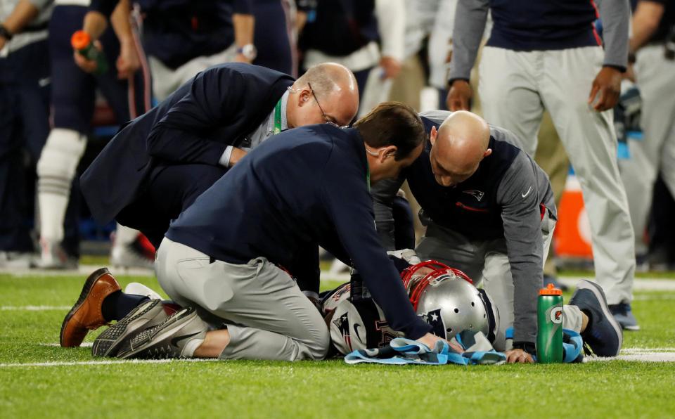  Brandin Cooks left the game with a head injury as a result of the hit and never returned