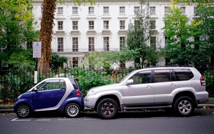  If it fits, it goes in seems to be this driver's mantra