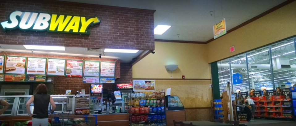  Cruz went to this Subway store, located inside a Walmart, (file image) and ordered a drink after carrying out the gun massacre