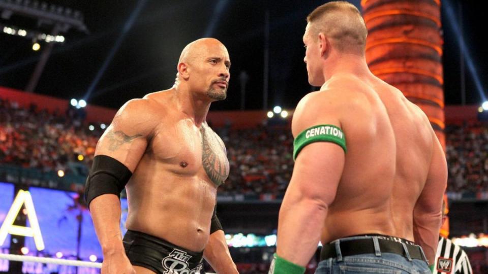  The Rock v John Cena was one of the biggest matches in WWE history