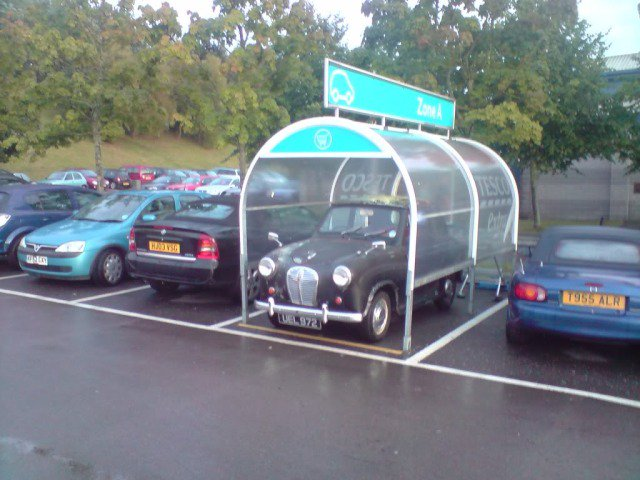  Tesco's premium parking space - ideal if it rains