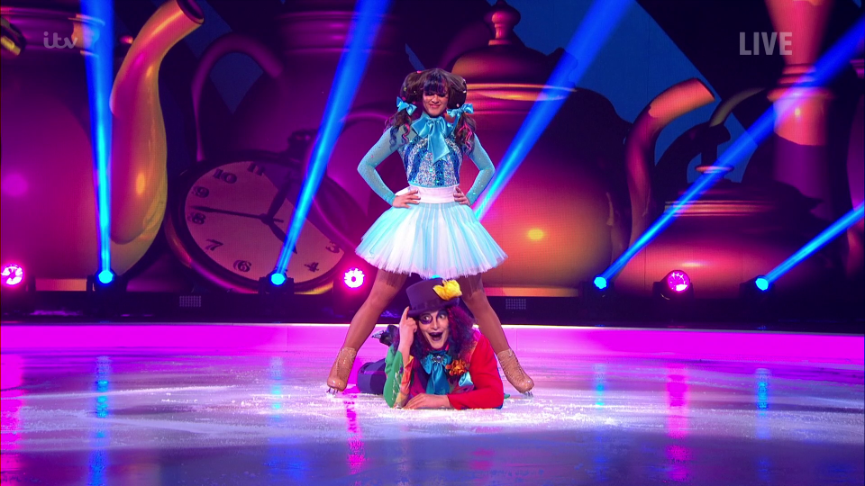  Brooke and Matej went through the looking glass for their Alice in Wonderland routine to Little Mix