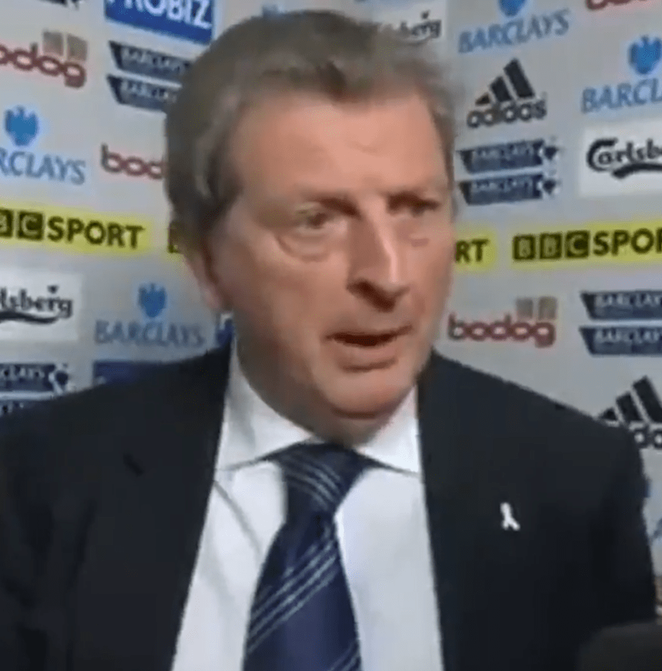  A glance across at Roy Hodgson might have told the reporter that he was in for an unexpected response - as the angry West Brom boss swore over a penalty