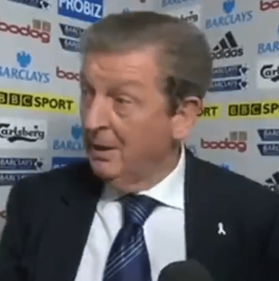  Roy Hodgson was West Brom boss when he let off an F-word outburst over a penalty conceded against Bolton in the Premier League seven years ago