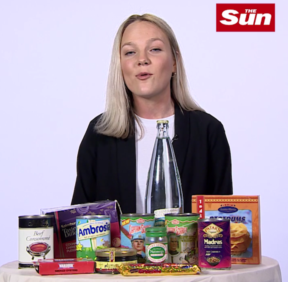  Sun girl Sophie wanted to find out which foods are still okay to eat after a decade in the cupboard