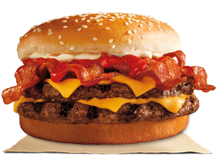  The Bacon King from Burger King is made with EIGHT slices of bacon