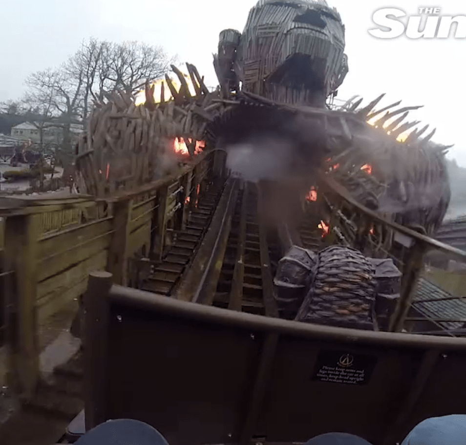  The ride has a tunnel which is filled with flames - which is quite the experience