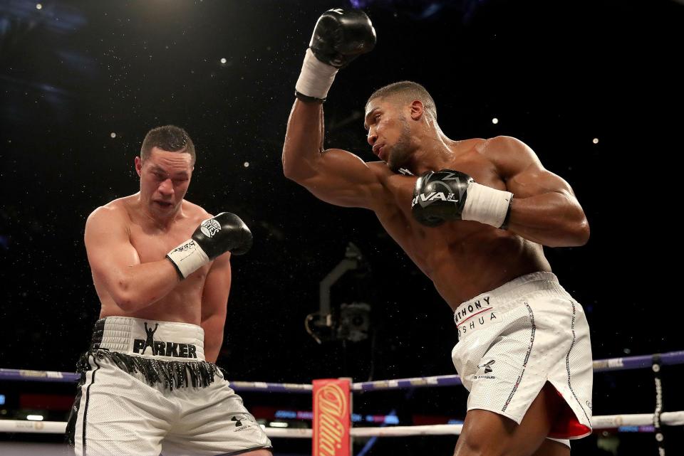  Anthony Joshua and Joshua Parker battled it out in 12 rounds in March