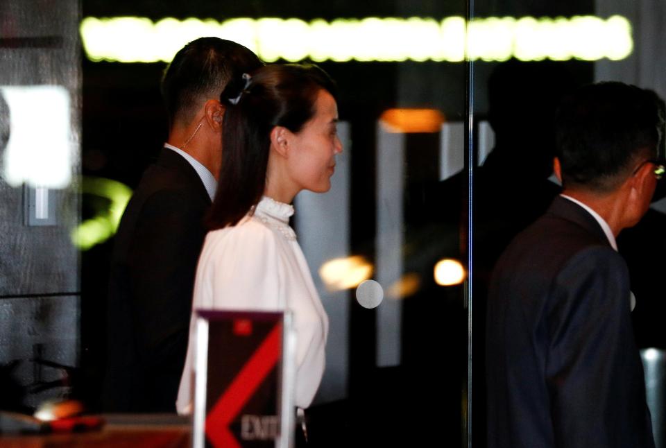  North Korea dictator's sister Kim Yo-jong was at the Singapore summit between her brother and the US President