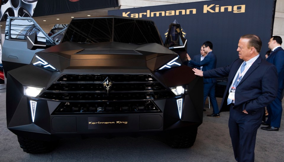  The pricey SUV on display at the recent New York Auto Show