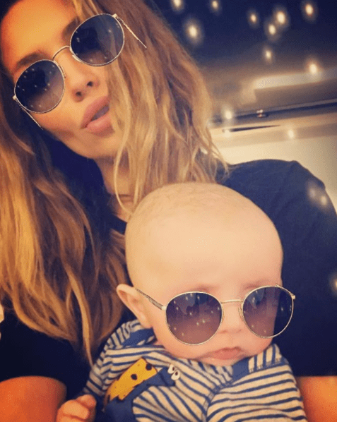 Abbey Clancy has shared some adorable pictures of her with baby son Johnny 