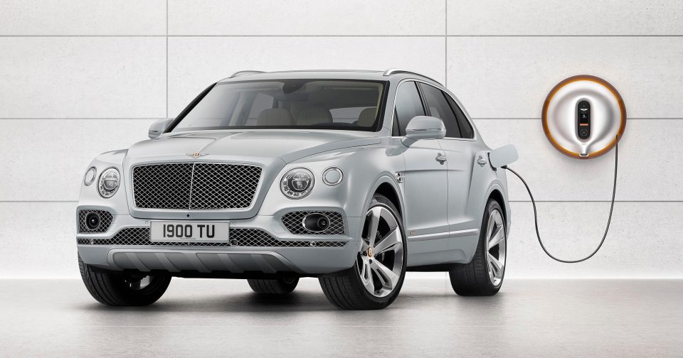  New Bentayga Hybrid has charging plugs designed by Philippe Starck