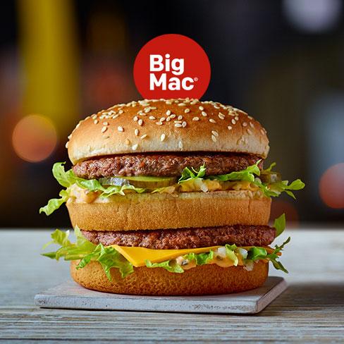  For main course you can treat your mum to a Big Mac