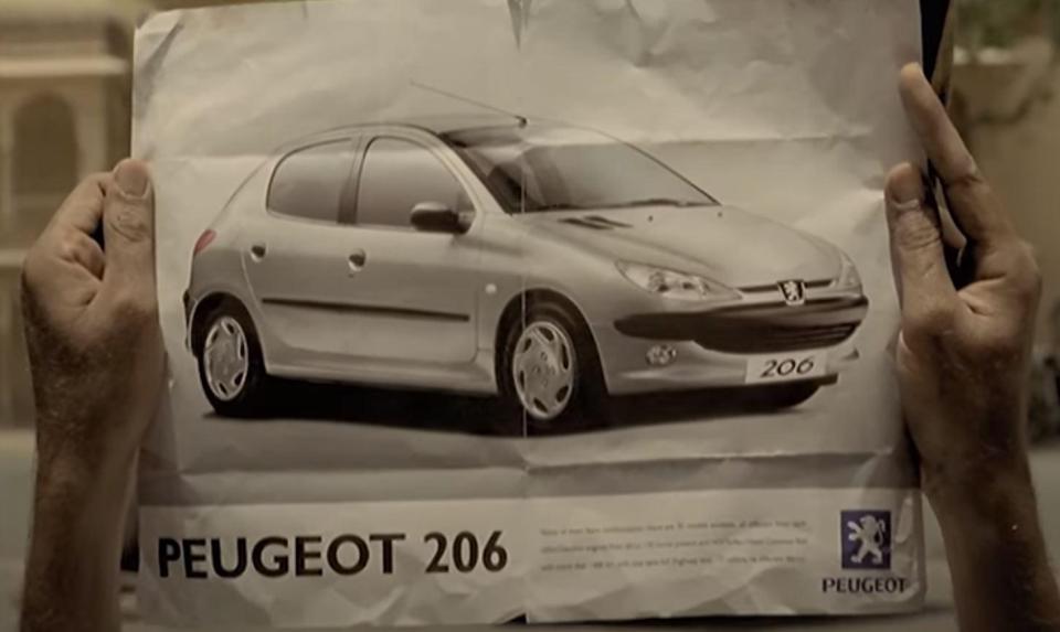  Advert was released in 2003 - with 206 first launched in 1998