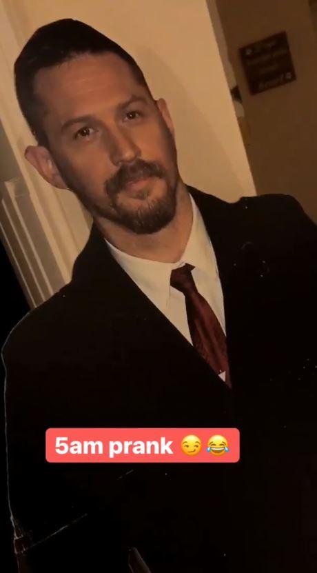  Gemma left a lifesized cut-out of Tom Hardy outside her bedroom door for Gorka