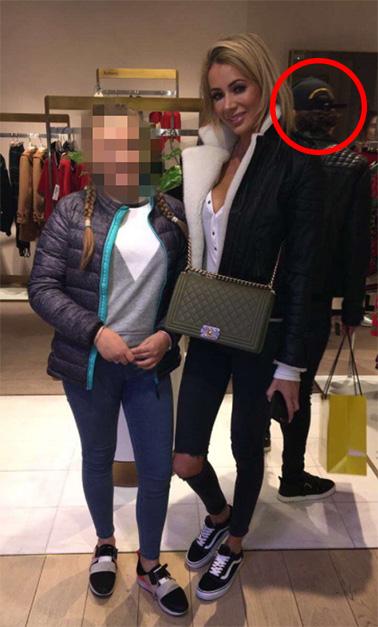  The pair were spotted shopping in Selfridges in Manchester, with Bradley lurking in the background while Olivia posed for pictures