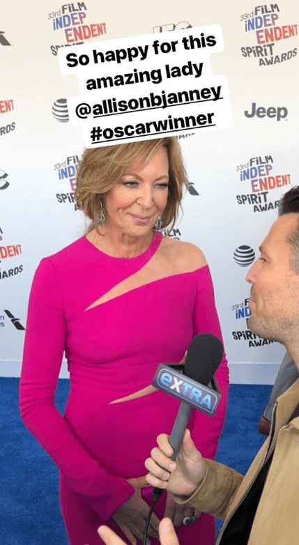  Mark began his night by interviewing West Wing star Allison Janney