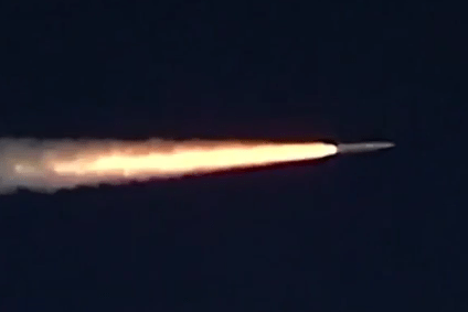  Russia's Defence ministry released a video showing off the new hypersonic missile during a previous test