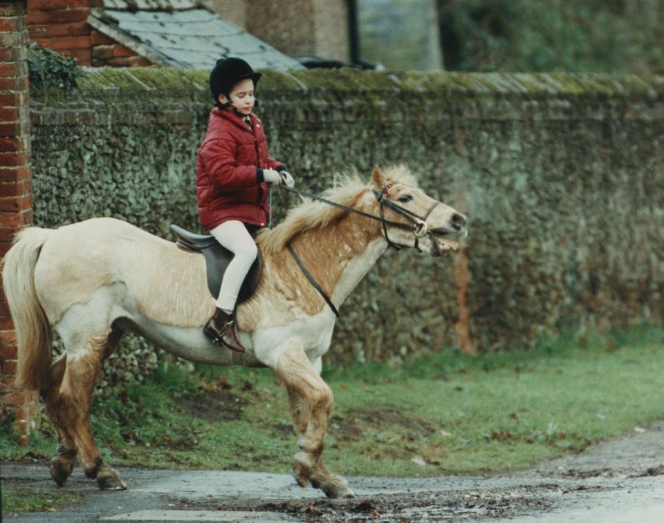  Prince William used to ride The Queen's ponies at her winter residence, Sandringham Estate, as a child