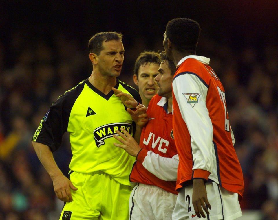  Arsenal net famously controversial goal against Sheffield United in 1999