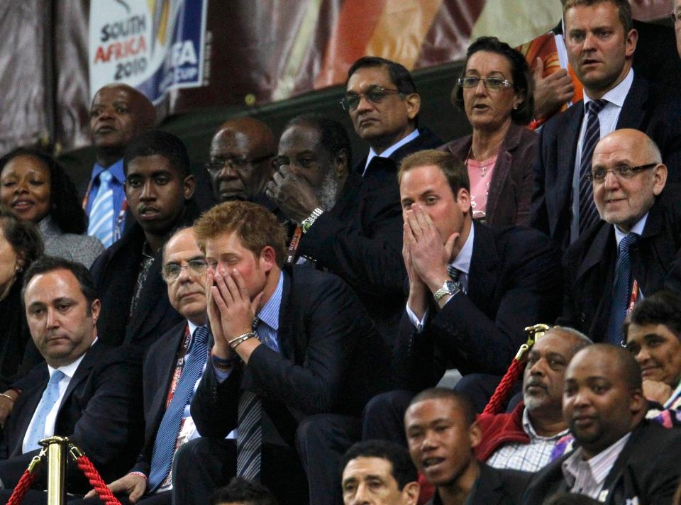  FA president Prince ­William and Prince Harry have supported England at previous tournaments