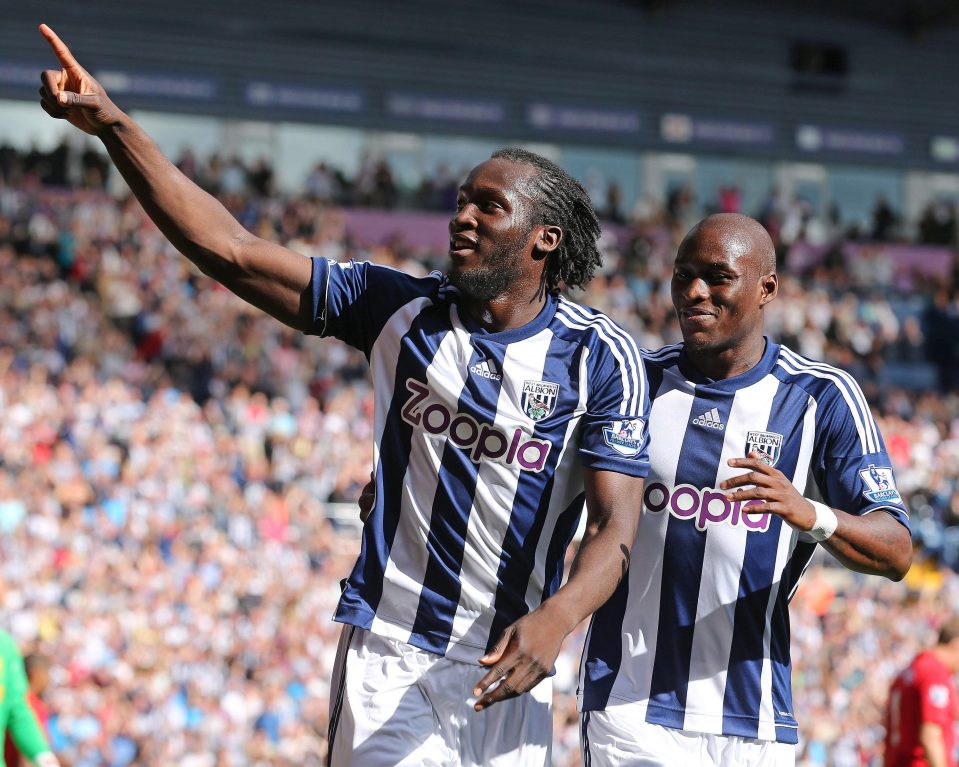  Lukaku got off the mark in the Premier League for West Brom in 2012