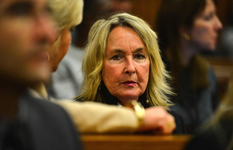  Simone Steenkamp watches on in court as the case unfurled