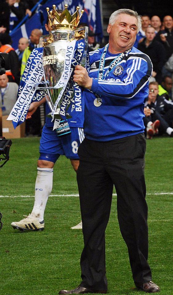  Ancelotti lifted the Premier League with Chelsea in 2010