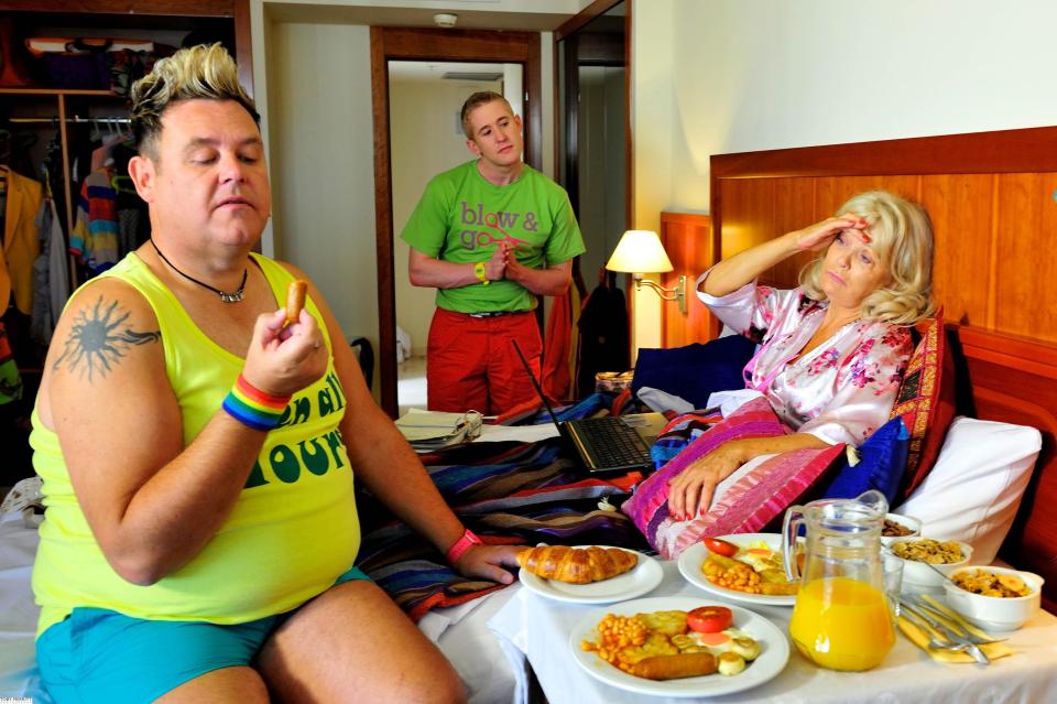  Tony Maudsley as Kenneth and Adam Gillen as Liam with Joyce. Viewing figures for this week's opening episode disappointed