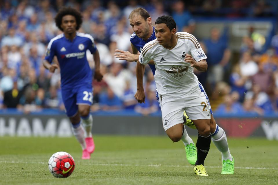  Montero tortured Branislav Ivanovic in a Swansea win at Chelsea in August 2015