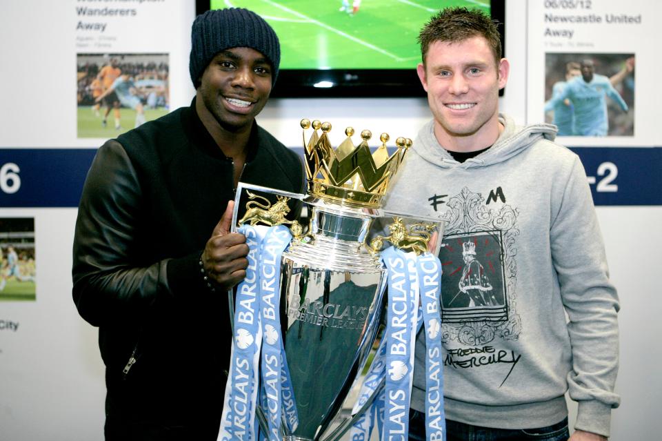  Micah Richards and James Milner won the Premier League with Manchester City in 2012